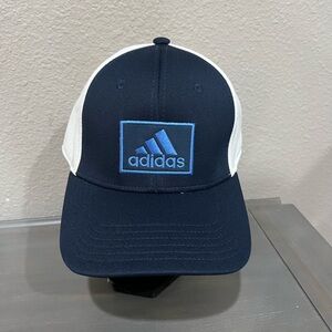 Adidas Dark Blue and White Logo Cap
